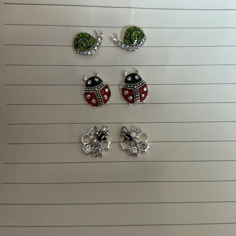 Bug earrings. Any age.